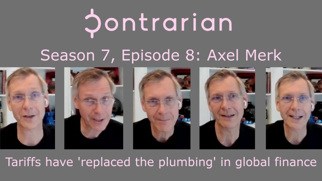 Podcast episode cover art featuring Axel Merk